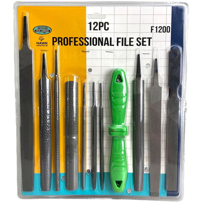 12 Pc. Professional File Set - F-11200 - ToolUSA