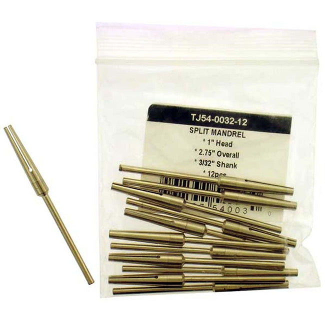 12 Pc. Split Shank Mandrels - TJ-04-54003 - ToolUSA