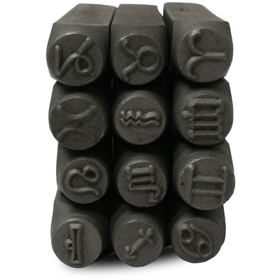 12 Pc. Zodiac Sign Punch Set | Carrying Case - TJ911-ZD-612 - ToolUSA