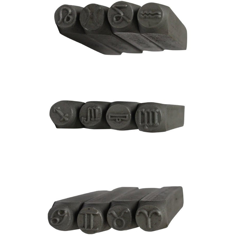 12 Pc. Zodiac Sign Punch Set | Carrying Case - TJ911-ZD-612 - ToolUSA