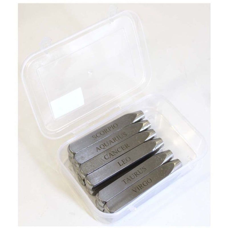 12 Piece 10MM Zodiac Sign Metal Punches Set - TJ911-ZODIAC - ToolUSA