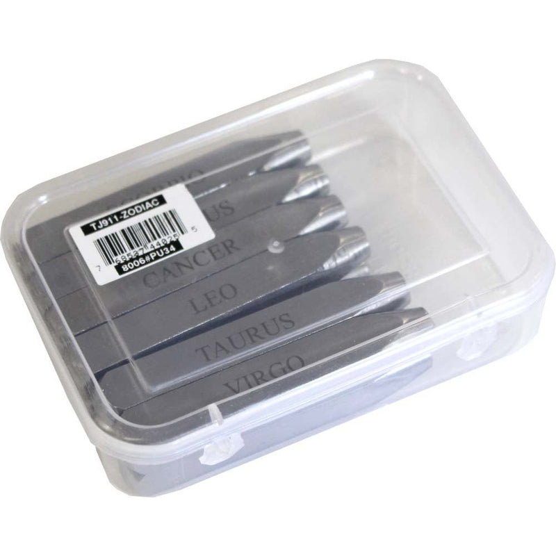 12 Piece 10MM Zodiac Sign Metal Punches Set - TJ911-ZODIAC - ToolUSA
