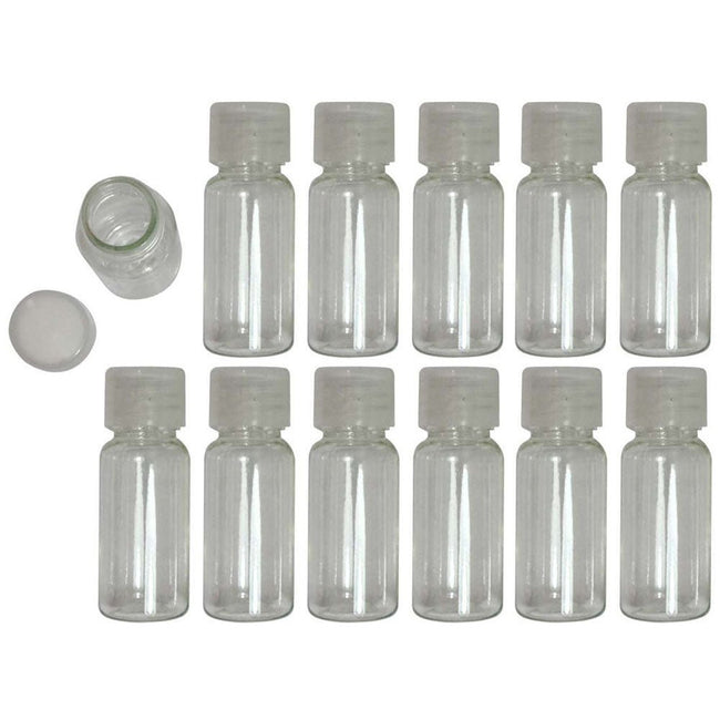 12 PIECE, 15 ML MINI PLASTIC BOTTLES - TJ-86915 - ToolUSA