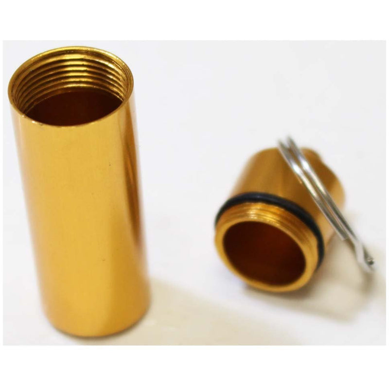 12 Piece Aluminum 2-inch Key Ring Containers - 5/8 Inch Diameter - TW13-600-YW - ToolUSA