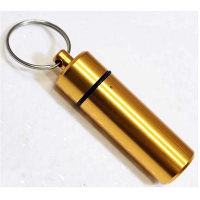 12 Piece Aluminum 2-inch Key Ring Containers - 5/8 Inch Diameter - TW13-600-YW - ToolUSA