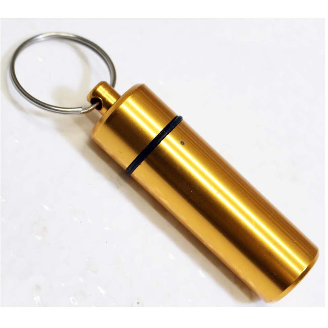 12 Piece Aluminum 2-inch Key Ring Containers - 5/8 Inch Diameter - TW13-600-YW - ToolUSA