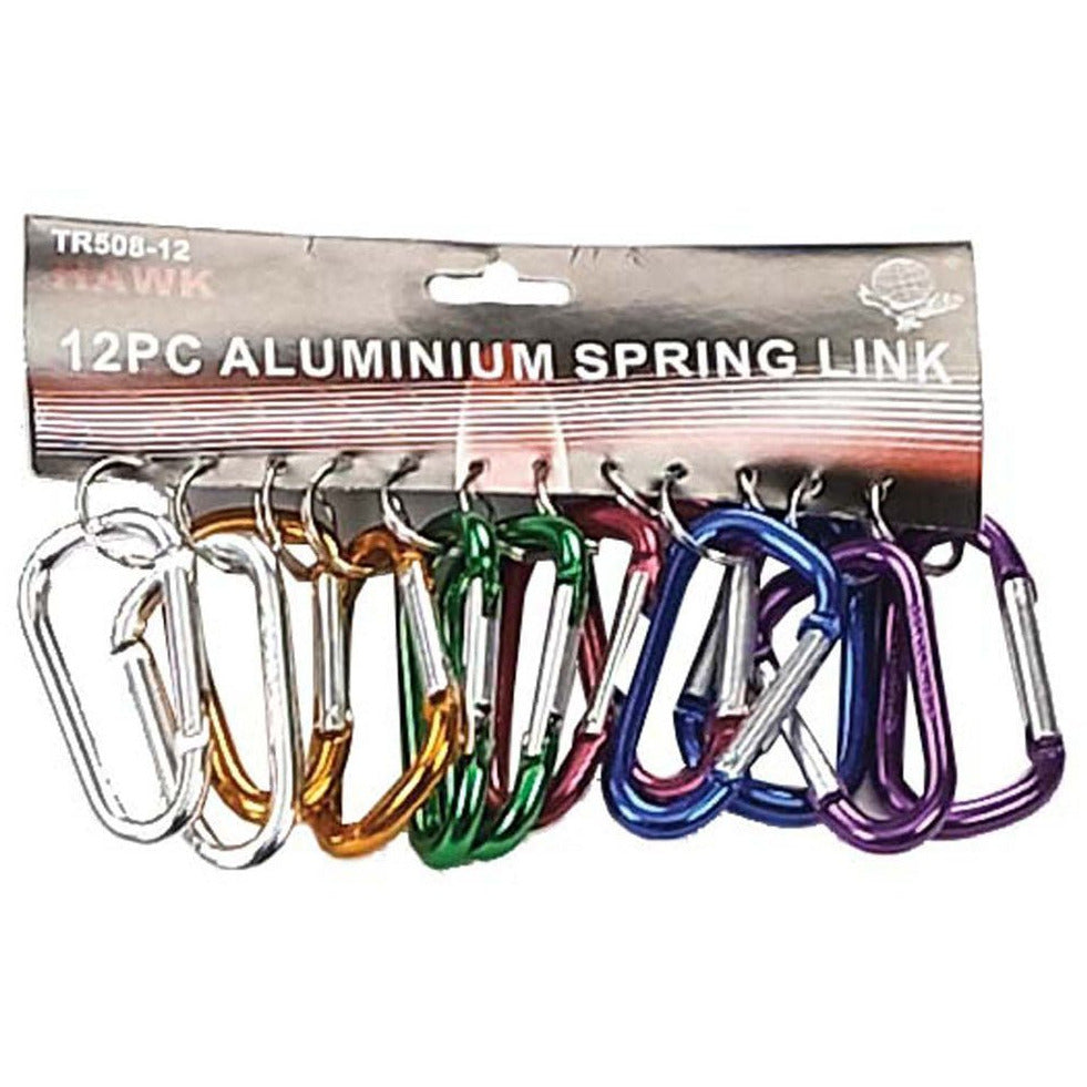 12 Piece Aluminum Key Rings Set - TR-86508 - ToolUSA