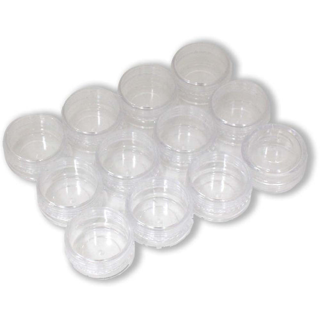 12 Piece Clear Mini Jars with Screw-On Lids - TJ-18615 - ToolUSA