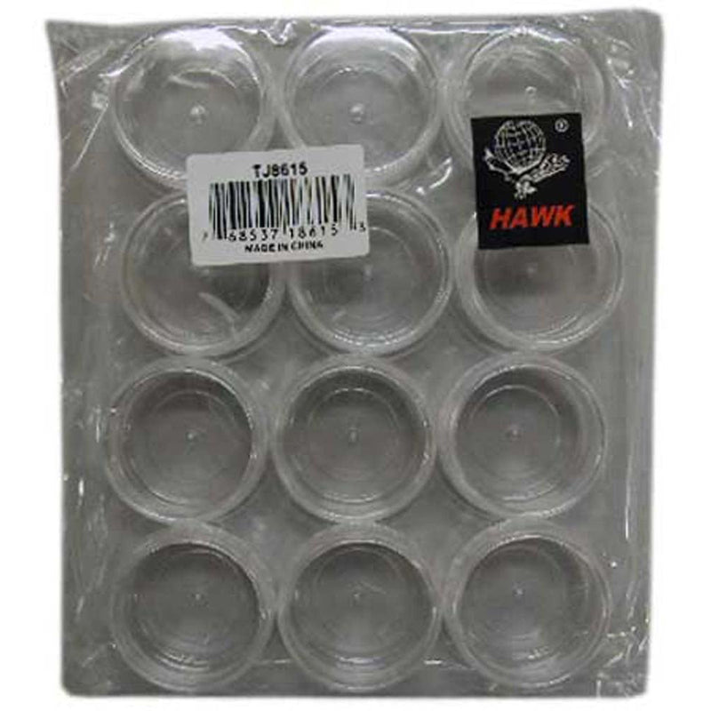 12 Piece Clear Mini Jars with Screw-On Lids - TJ-18615 - ToolUSA