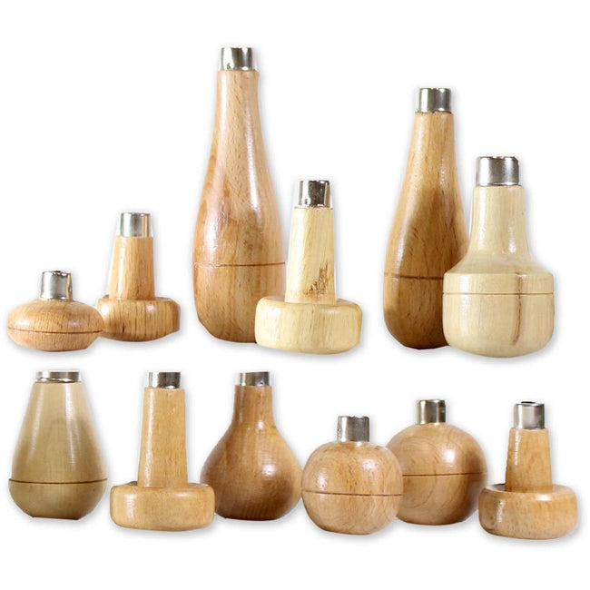 12 Piece Maplewood Graver Handles Set - TJ01-09195 - ToolUSA