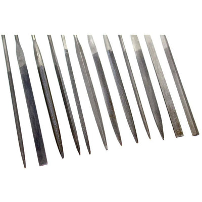 12 Piece Needle Files Set - 12 Different Shapes - 5.5 Inches - F342 - ToolUSA