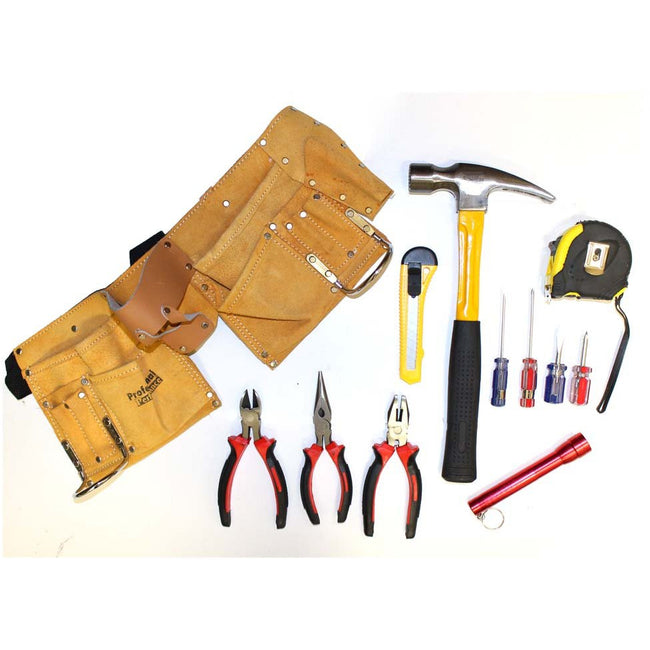 12 Piece Premium Toolbelt & Tool Set - KIT-TOOLKIT - ToolUSA