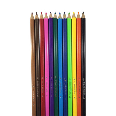 12 Piece Set Of Pre-Sharpened, 7 Inch Colored Pencils (Pack of: 1) - HK-46859-Z02 - ToolUSA