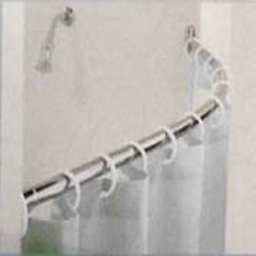 12 Piece Set Of Shower Curtain Hooks With Pivoting Clips - D1-D152-PL-YW - ToolUSA