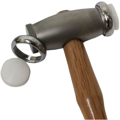 12 Piece Texturizing Hammer Set | Interchangeable Heads & Wooden Handle - PH612-P-BX - ToolUSA