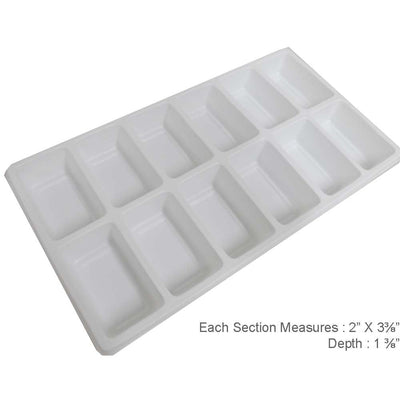 12 Sectional Plastic Tray Insert - ToolUSA