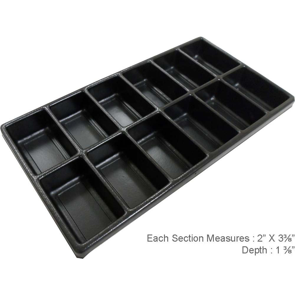 12 Sectional Plastic Tray Insert - ToolUSA