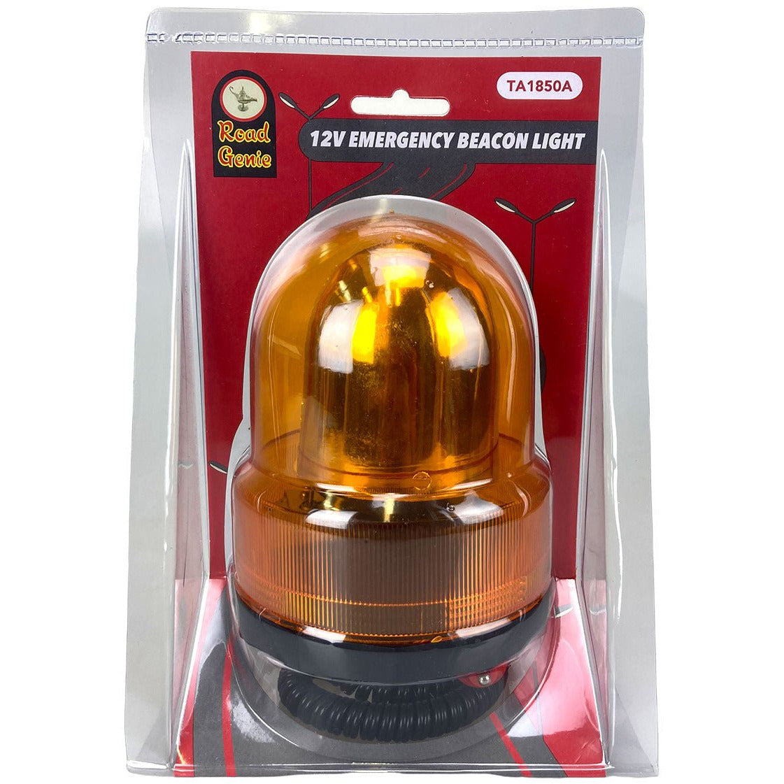 12 Volt Revolving Amber Warning Beacon Light - TA-01851 - ToolUSA