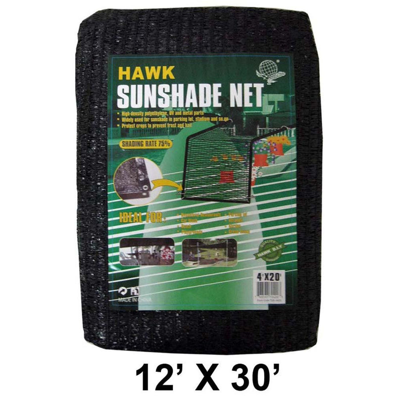 12' X 30' BLACK SUNSHADE NET - TSB-73230 - ToolUSA