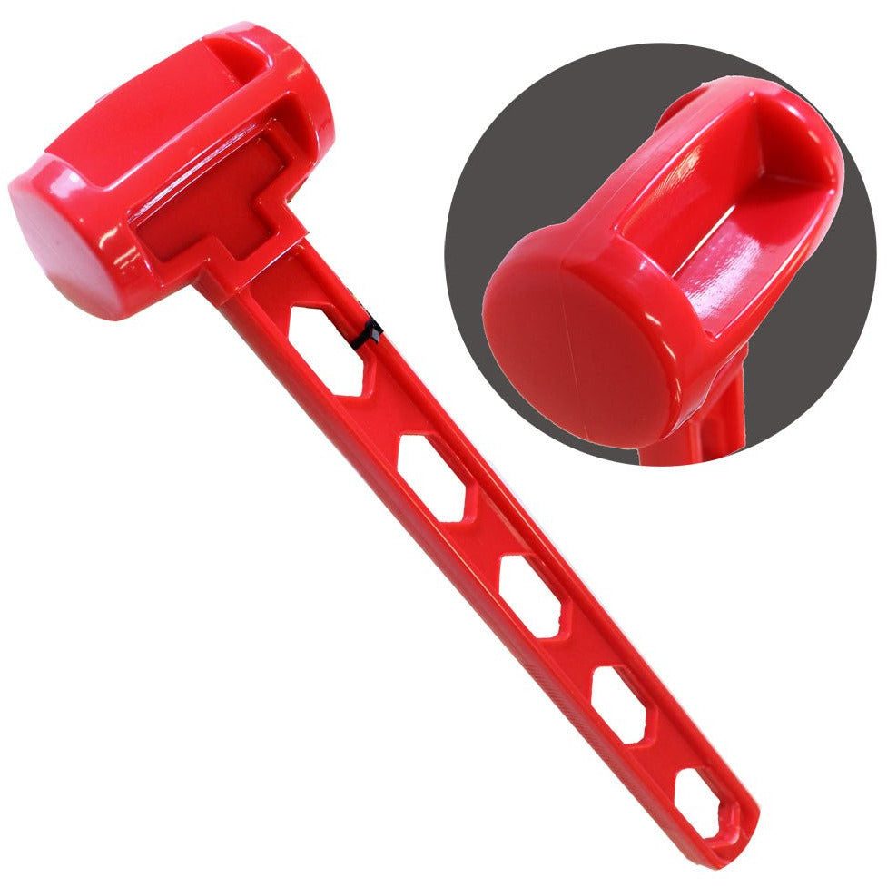 12.5 Inch Red Plastic Hammer - PH-21850 - ToolUSA