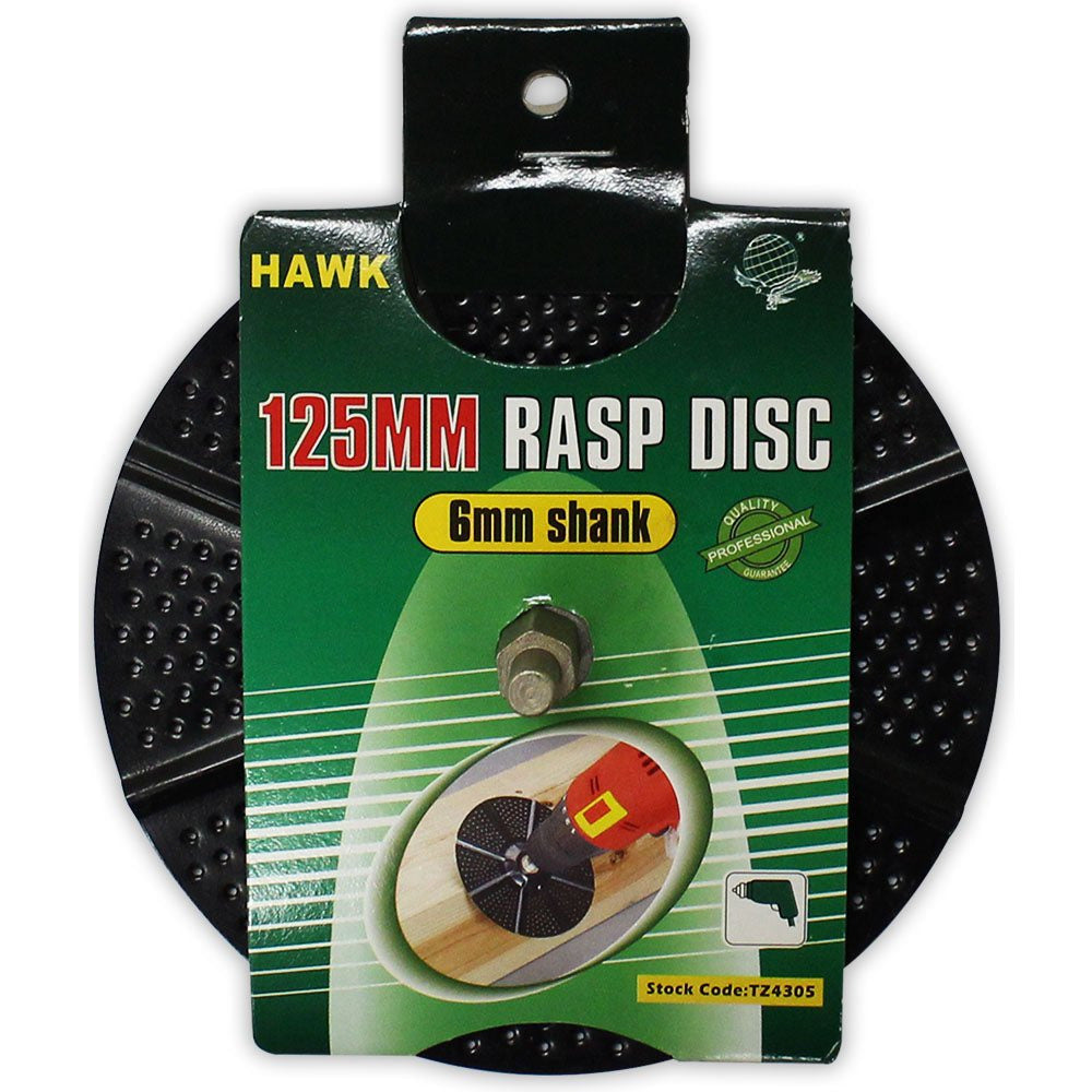 125MM Rasp Disc With 6MM Shank For Use With Power Drill - TZ4305 – ToolUSA