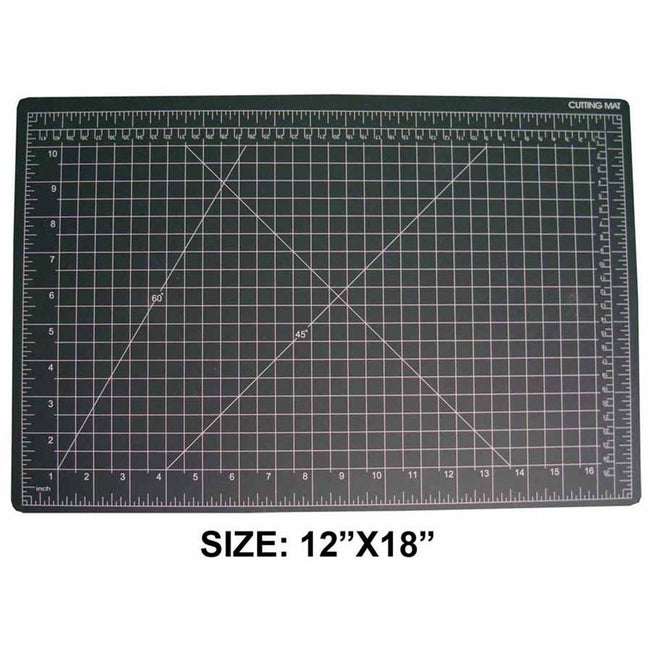 12x18 Inch Black Cutting Mat with Pre-Marked Grid Lines - CR-81218 - ToolUSA