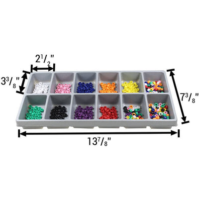 13 7/8 X 7 ½ Inch Gray Plastic Display Insert With 10 Sections - TJ-34101 - ToolUSA