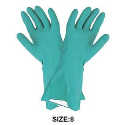 13" Green Nitrile 15 Mil Rubber Wash Gloves - ToolUSA