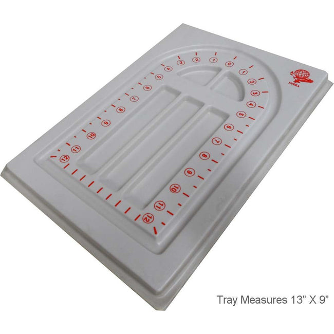 13" x 9" White Plastic Bead Tray (Pack of: 2) - TJ05-01730-Z02 - ToolUSA