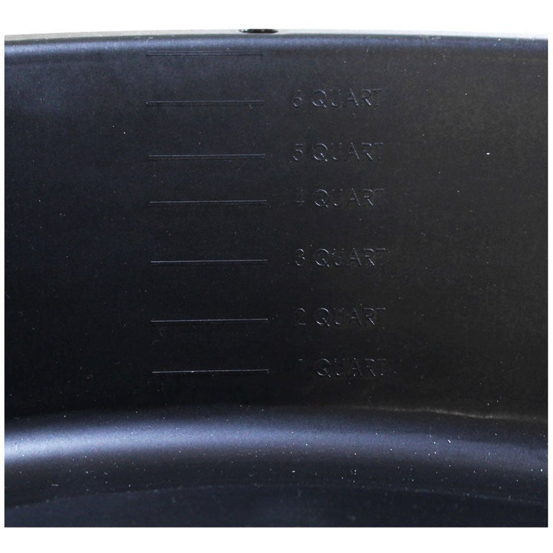 14-1/2 Inch Diamter (To Outside Rim) Black Plastic Oil Draining Pan - LHEN-PK816T - ToolUSA