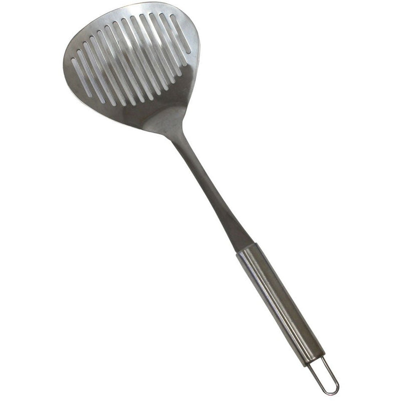 14 1/2 X 5 Inch Stainless Steel Slotted Turner With Loop For Hanging - GB-T2022-6 - ToolUSA