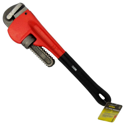 14" Heavy Duty Steel Pipe Wrench With Thumbwheel Adjustment Control - TP3614 - ToolUSA