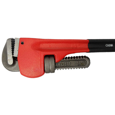 14" Heavy Duty Steel Pipe Wrench With Thumbwheel Adjustment Control - TP3614 - ToolUSA