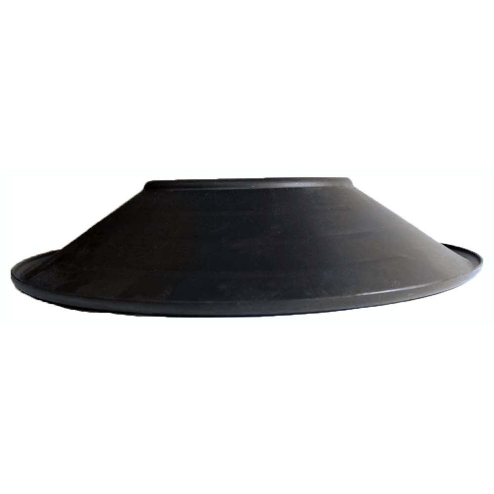 14 Inch Black Plastic Gold Miner's Pan (Pack of: 1) - TJ8-PLATE-14 - ToolUSA