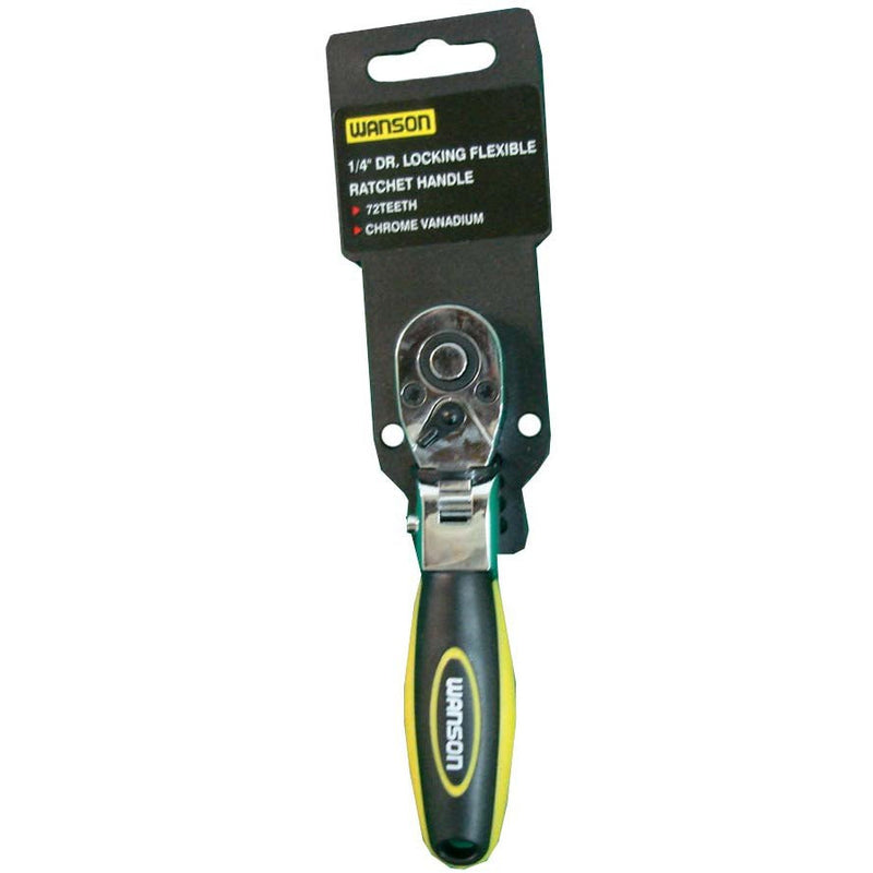 1/4-Inch Drive Polished Quick Release Ratchet with 72-Tooth Oval Head - TU-FR-8223 - ToolUSA