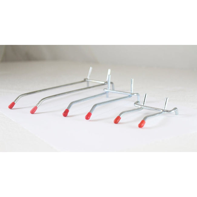 14 Piece Premium Double Prong Peg Hook Assortment - KIT-WP2002-6 - ToolUSA