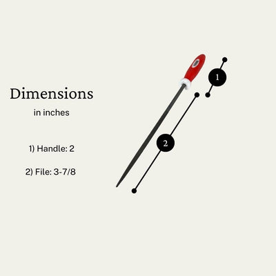 140mm X 3mm Mini 12 Piece Needle File Set With Plastic Handles - F-90342 - ToolUSA
