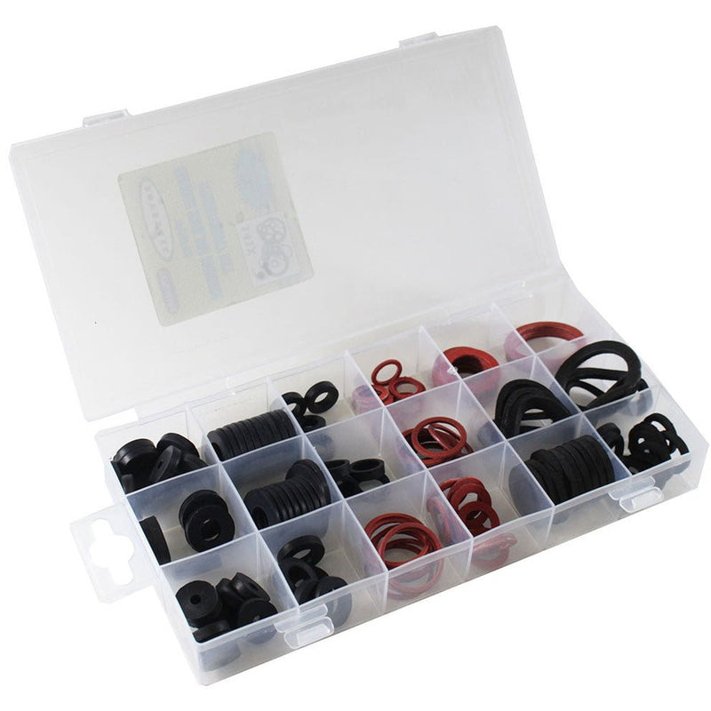 141 Piece Assortment Of Rubber Washers For Leak Sealing (Pack of: 1) - TX76-141RS - ToolUSA