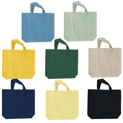14x12 Inch Cotton Shopping Bag in Assorted Colors (Pack of: 2) - AB-73256-Z02 - ToolUSA