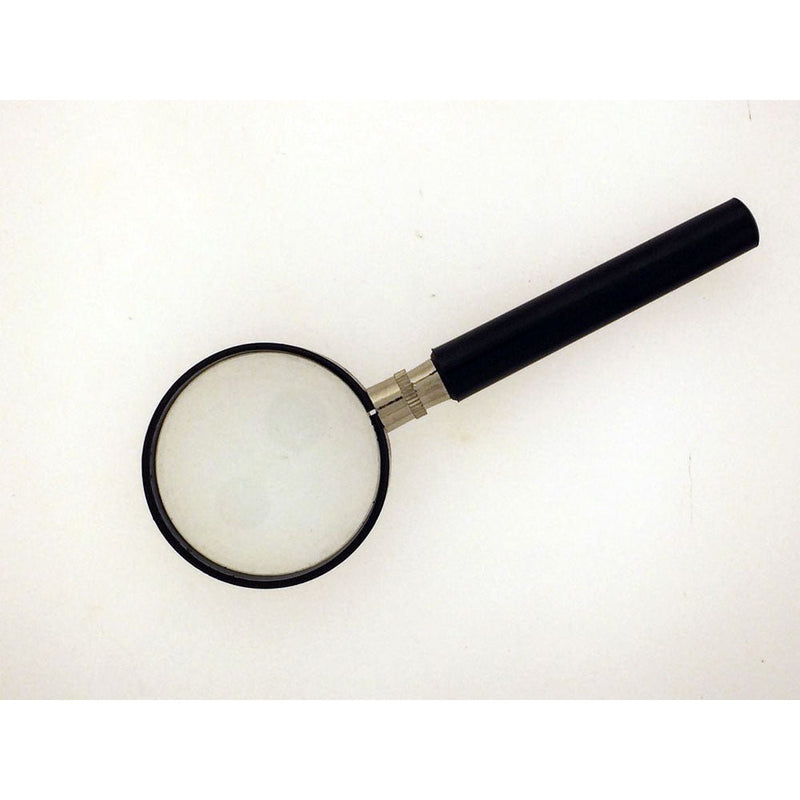 1.5" Diameter, 3X Power Lens Handheld Magnifier With Black Frame And Handle - MG-28750 - ToolUSA