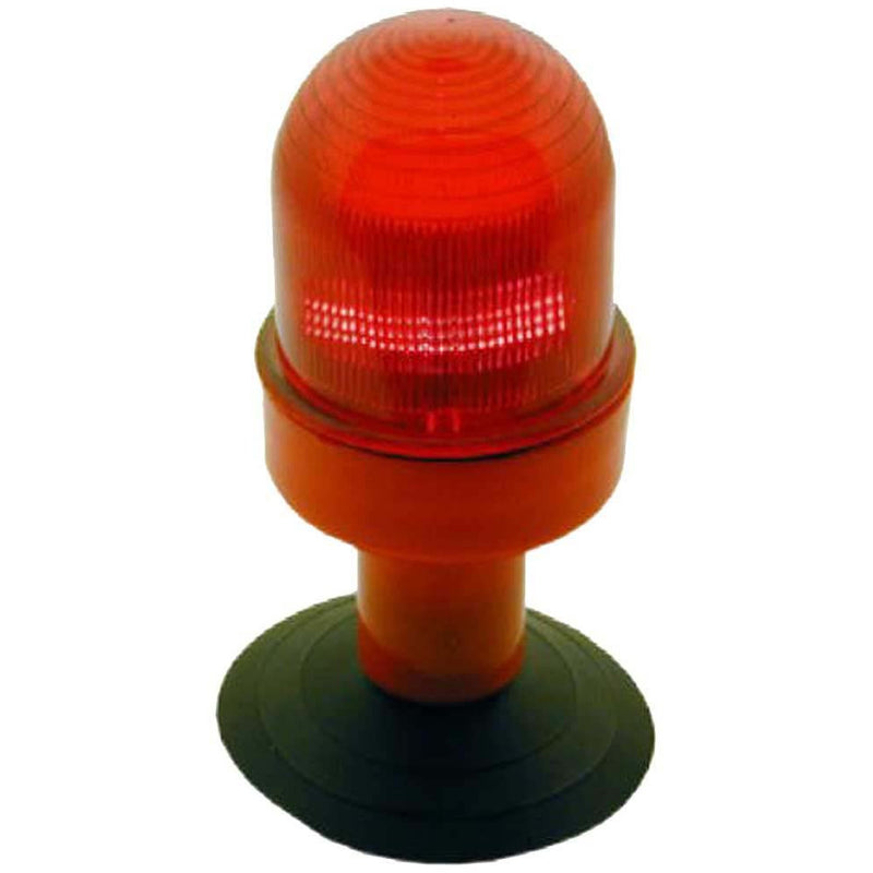 1.5" Diameter Mini Red Flasher Light - Suction Cup Base - SF-28842 - ToolUSA