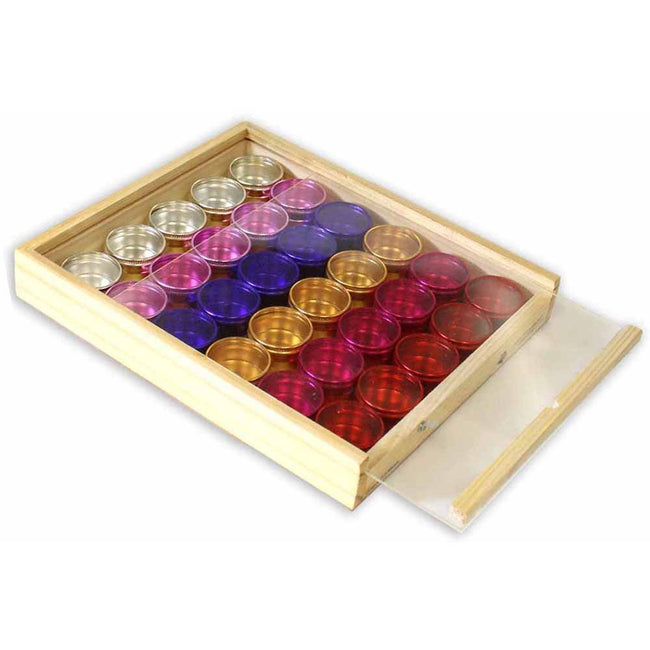 1.5" MULTI-COLOR ALUMINUM CONTAINER 24-PIECE SET - TJ05-51612 - ToolUSA