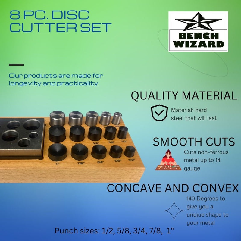 15 Piece Circular Disc Cutter Set In Box - TJ-91187 - ToolUSA