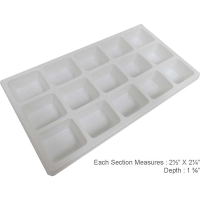 15 Sectional Plastic Tray Insert - ToolUSA