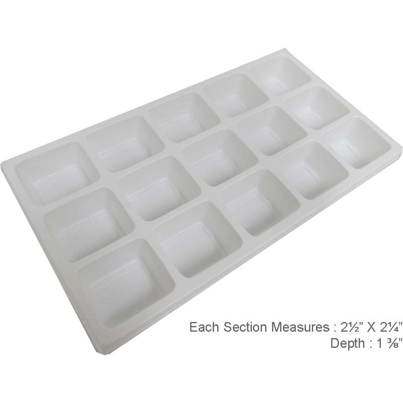 15 Sectional Plastic Tray Insert - ToolUSA