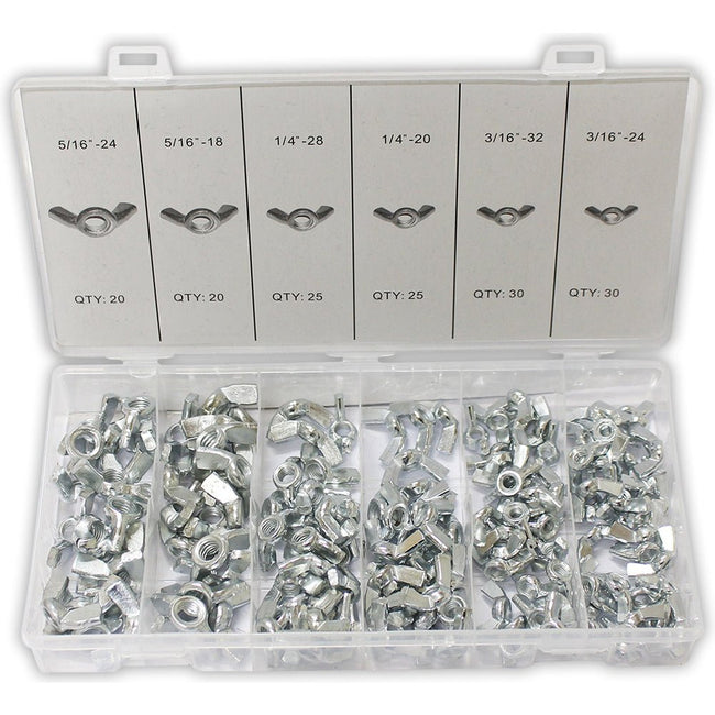 150 PIECE WING NUT ASSORTMENT - HW-93500 - ToolUSA
