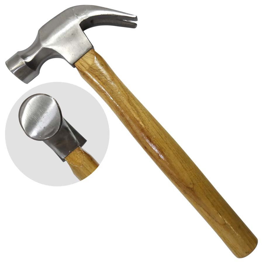 16 Inches Heavy Duty Forged Metal Claw Hammer - Wooden Handle - PH-02720 - ToolUSA