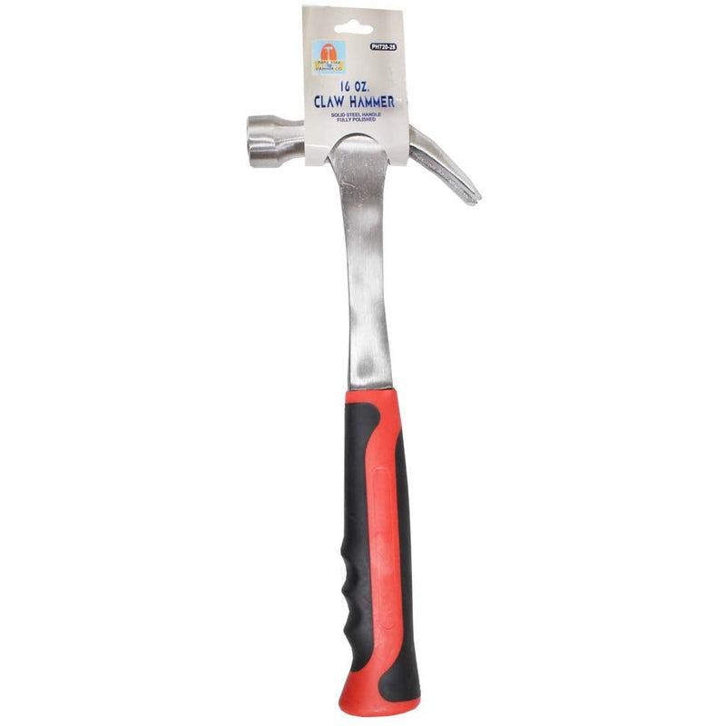 16 Ounce Claw Hammer With Comfort Grip Handle - PH720-28 - ToolUSA