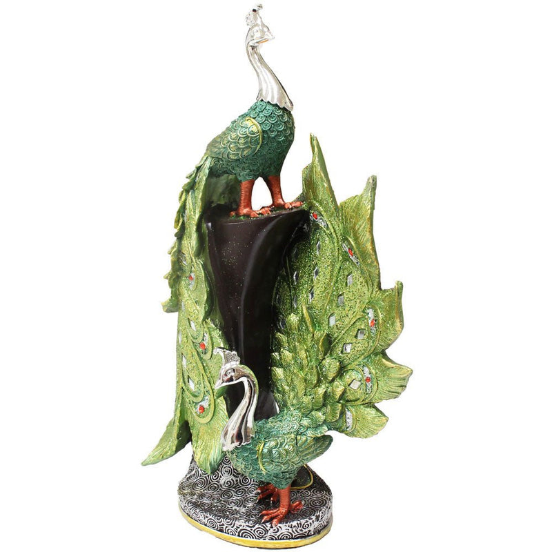 16.5 Inch Peacock Statuette Décor - 207-1374-YX - ToolUSA