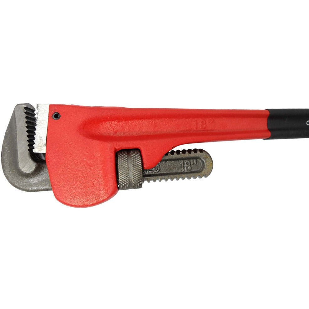 18" Heavy Duty Steel Pipe Wrench With Thumbwheel Adjustment Control - TP3618 - ToolUSA